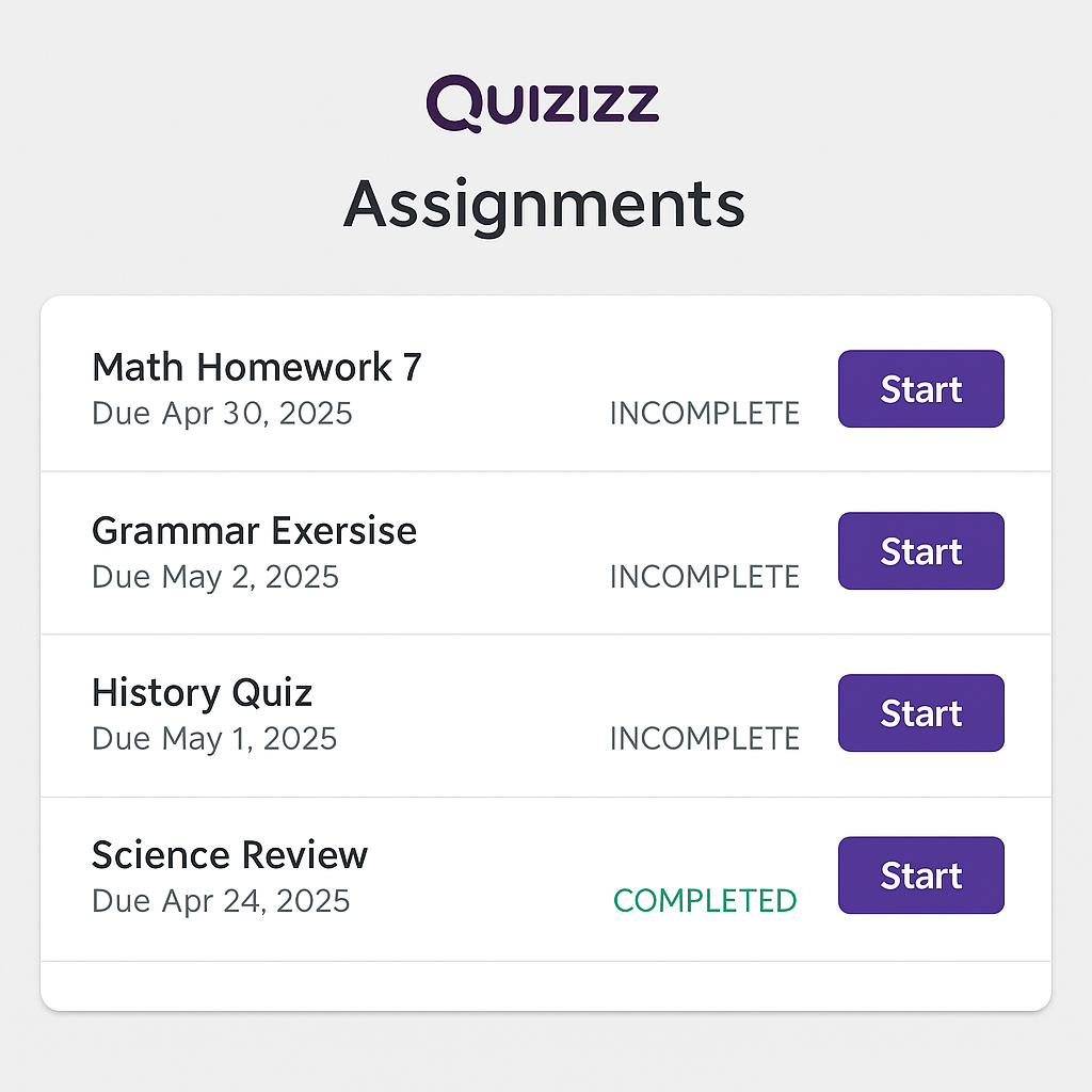 Quizizz Join Class